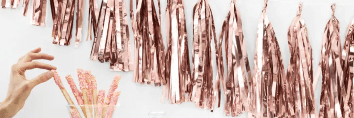 Rose Gold Tassel Decoration Top