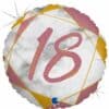 18th Birthday Rose Gold Marble Balloon