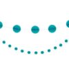 Teal Mini Honeycomb Garland Decoration