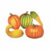 Autumn Harvest Vegetables Cardboard Decorations