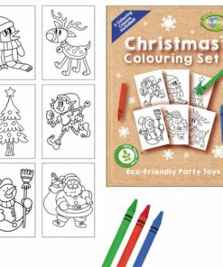 Eco Christmas A6 Colouring Set