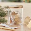 Festive Memories Glass Jar with Gold Christmas Tree Notelets