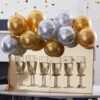Gold Drinks Stand with Balloons
