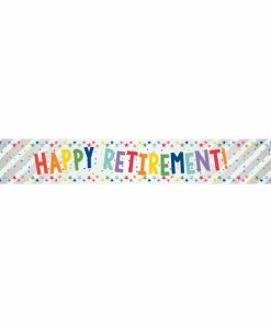 Happy Retirement Foil Banner