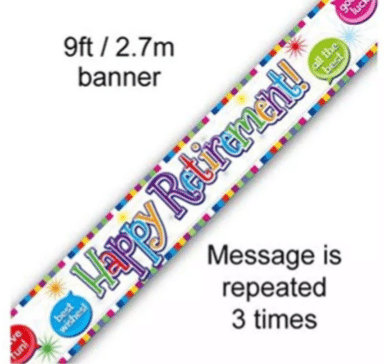 Happy Retirement Banner