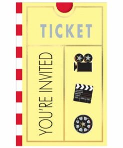Movie Night Ticket Invitations