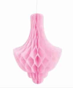 Pink Chandelier Tissue Hanging Decoration