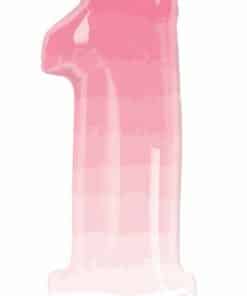 Pink Ombre Number 1 Balloon