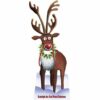 Rudolph Reindeer Cardboard Cutout