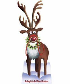 Rudolph Reindeer Cardboard Cutout