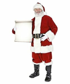 Father Christmas Holding A Sign To Personalised Cardboard Cutout