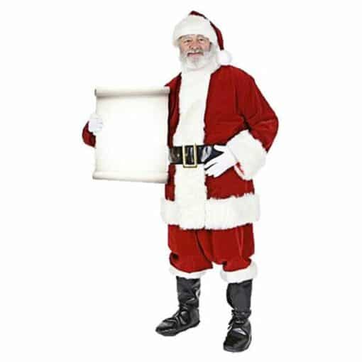 Father Christmas Holding A Sign To Personalised Cardboard Cutout