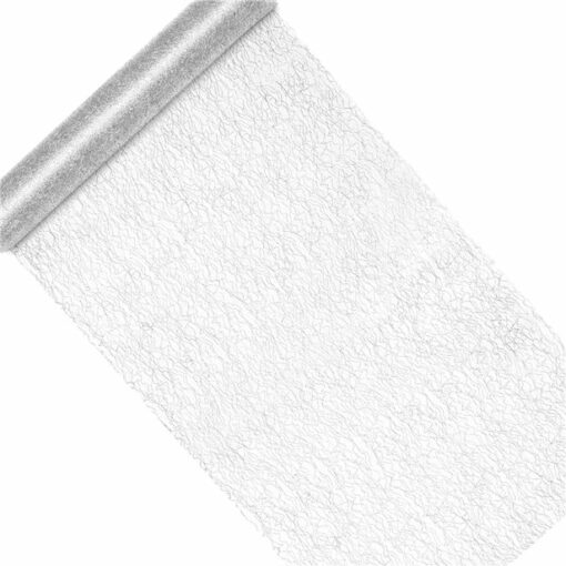 Silver Mesh Table Runner - 9m