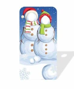 Christmas Snowmen Stand-in Cardboard Cutout
