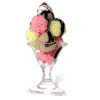 Sundae Ice Cream Cardboard Cutout