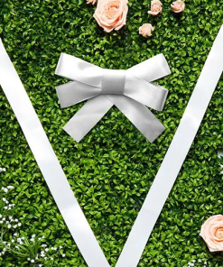 White Wedding Car Ribbon & Bows Kit