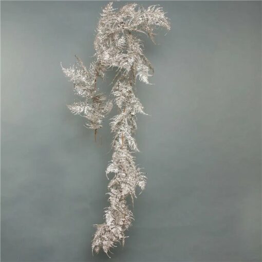 Champagne Glitter Asparagus Fern Garland