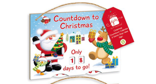 Countdown To Christmas Sign - 24cm