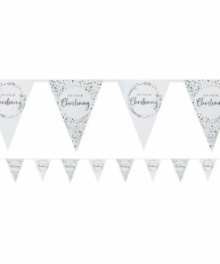 On Your Christening Blue Paper Bunting