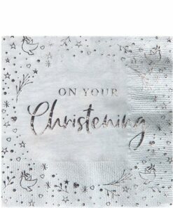 On Your Christening Blue Paper Napkins