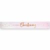 On Your Christening Pink Foil Banner