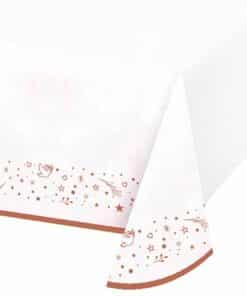 On Your Christening Pink Paper Tablecover