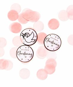 On Your Christening Pink Table Confetti