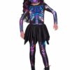 Recycled Skeleton Girl Child Fancy Dress Costume