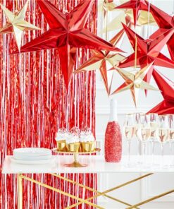 Red Paper Star Hanging Decoration