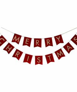 Red Velvet Merry Christmas Bunting