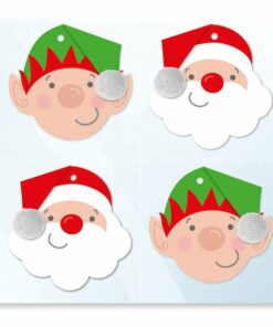 Santa & Elf Pom Pom Gift Tags