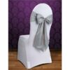 Silver Chair Sashes