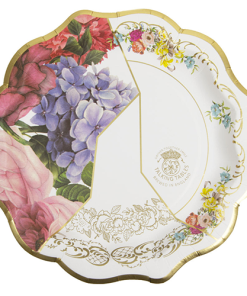 Tea Party Scalloped Paper Plate