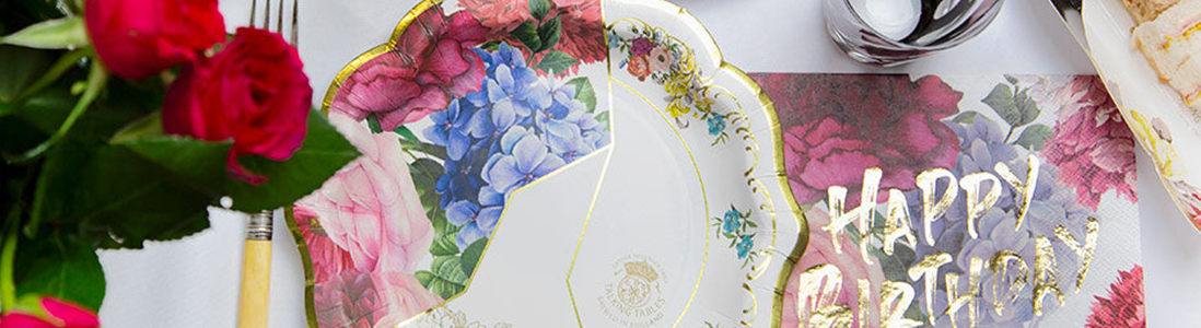 Tea Party Scalloped Paper Plate