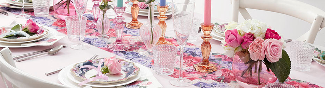 Tea Party Truly Scrumptious Fabric Table Runner