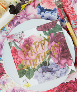 Tea Party Truly Scrumptious Scalloped Napkins, Paper Plates