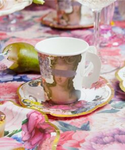 Alternative view of Tea Party Scrumptious Paper Cup & Saucer (Pk 12)