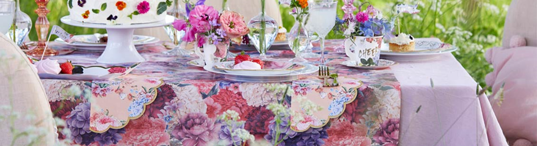 Tea Party Truly Scrumptious Paper Tablecover