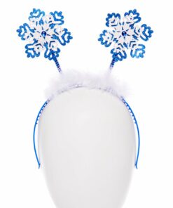 Christmas Blue Snowflake Headband