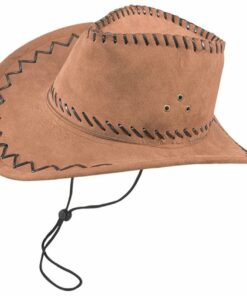 Brown Suede Cowboy Hat