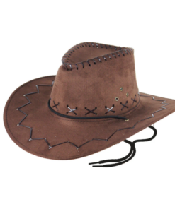 Brown Suede Cowboy Hat