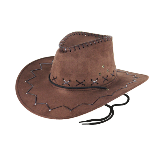 Brown Suede Cowboy Hat