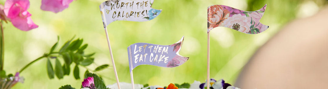 Tea Party Truly Scrumptious Food Flags