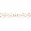 White & Rose Gold 'Happy 60th Birthday' Banner