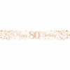 White & Rose Gold 'Happy 80th Birthday' Banner