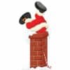Santa Stuck In Chimney Christmas Lifesize Cardboard Cutout
