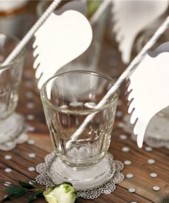 Alternative view of Angel Wings Glass Decoration (Pk 10)