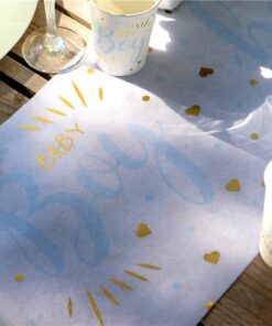 Baby Boy Fabric Table Runner