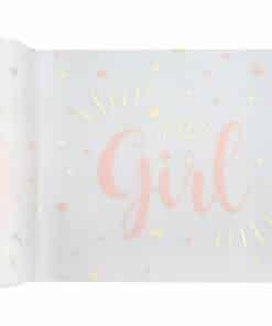 Alternative view of Baby Girl Fabric Table Runner - 3m