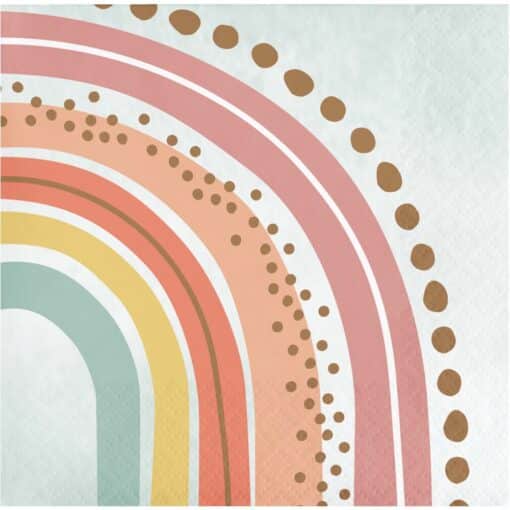oho Rainbow Beverage Napkins